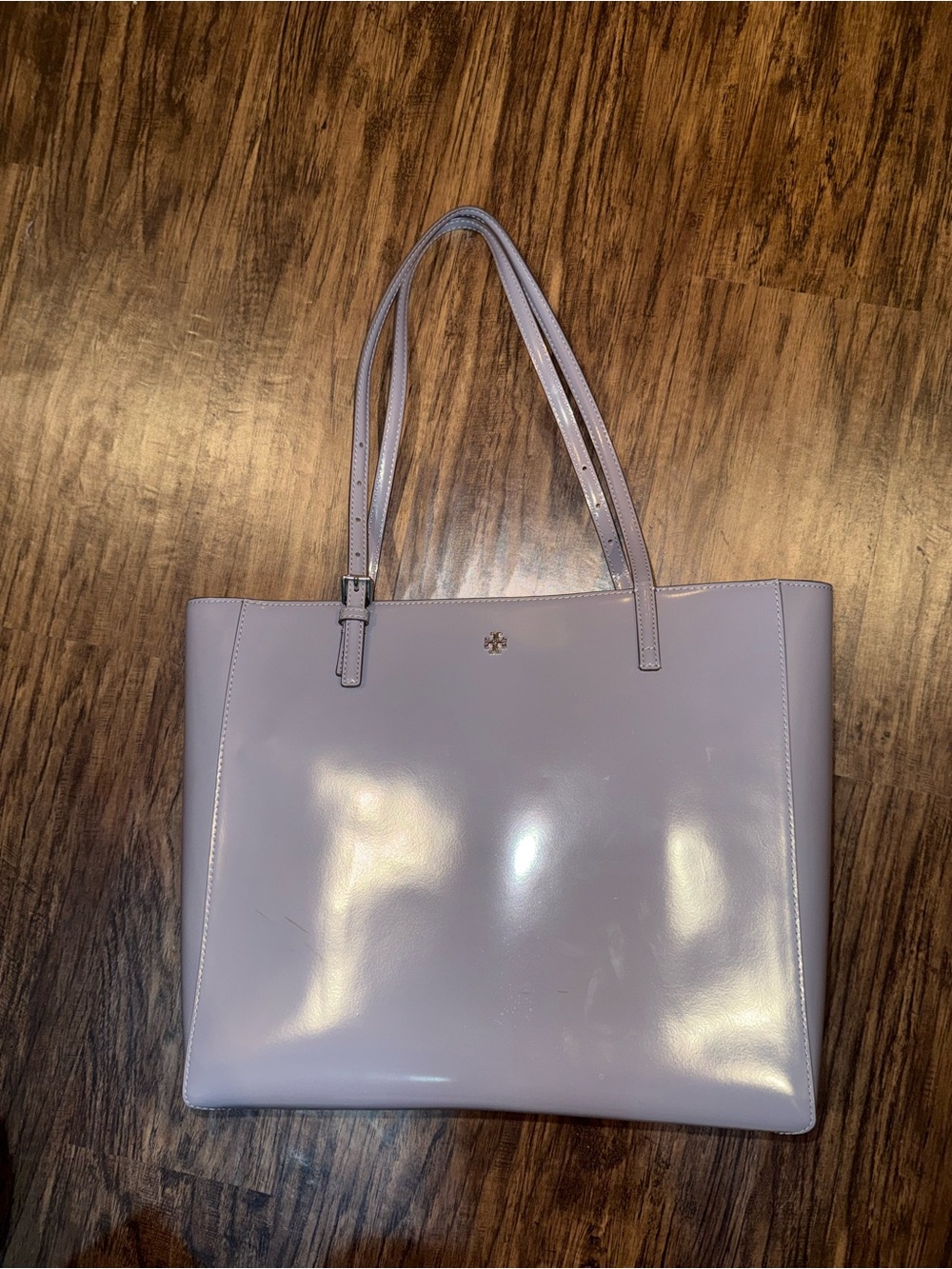 Tory Burch Lavender Patent Leather Tote